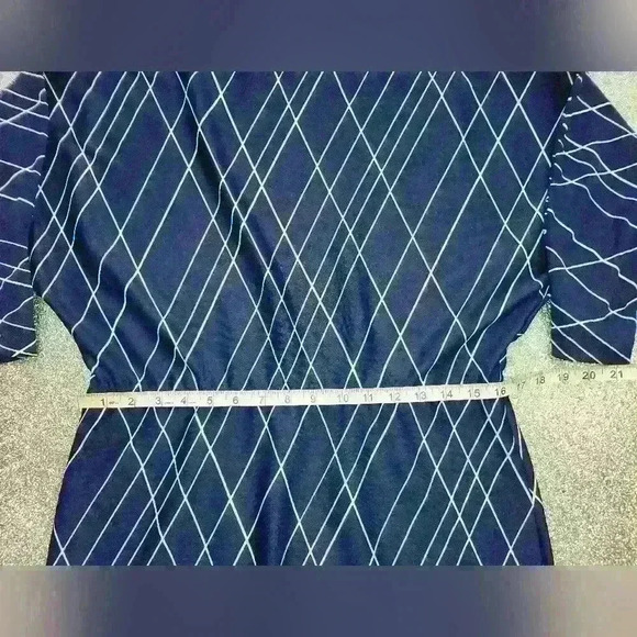 Vintage 1980s long sleeve midi dress  Size med - Picture 3 of 6